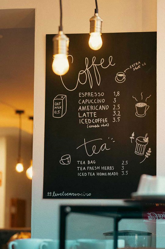 our menus Levels Carvoeiro